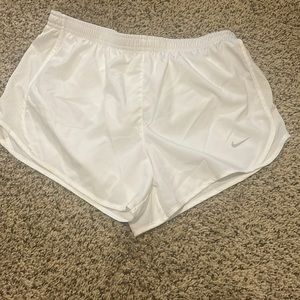 White nike shorts size medium